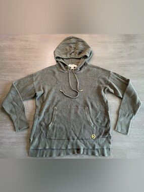 Michael Kors Dark Olive Green Long Sleeve Hoodie Sweater S